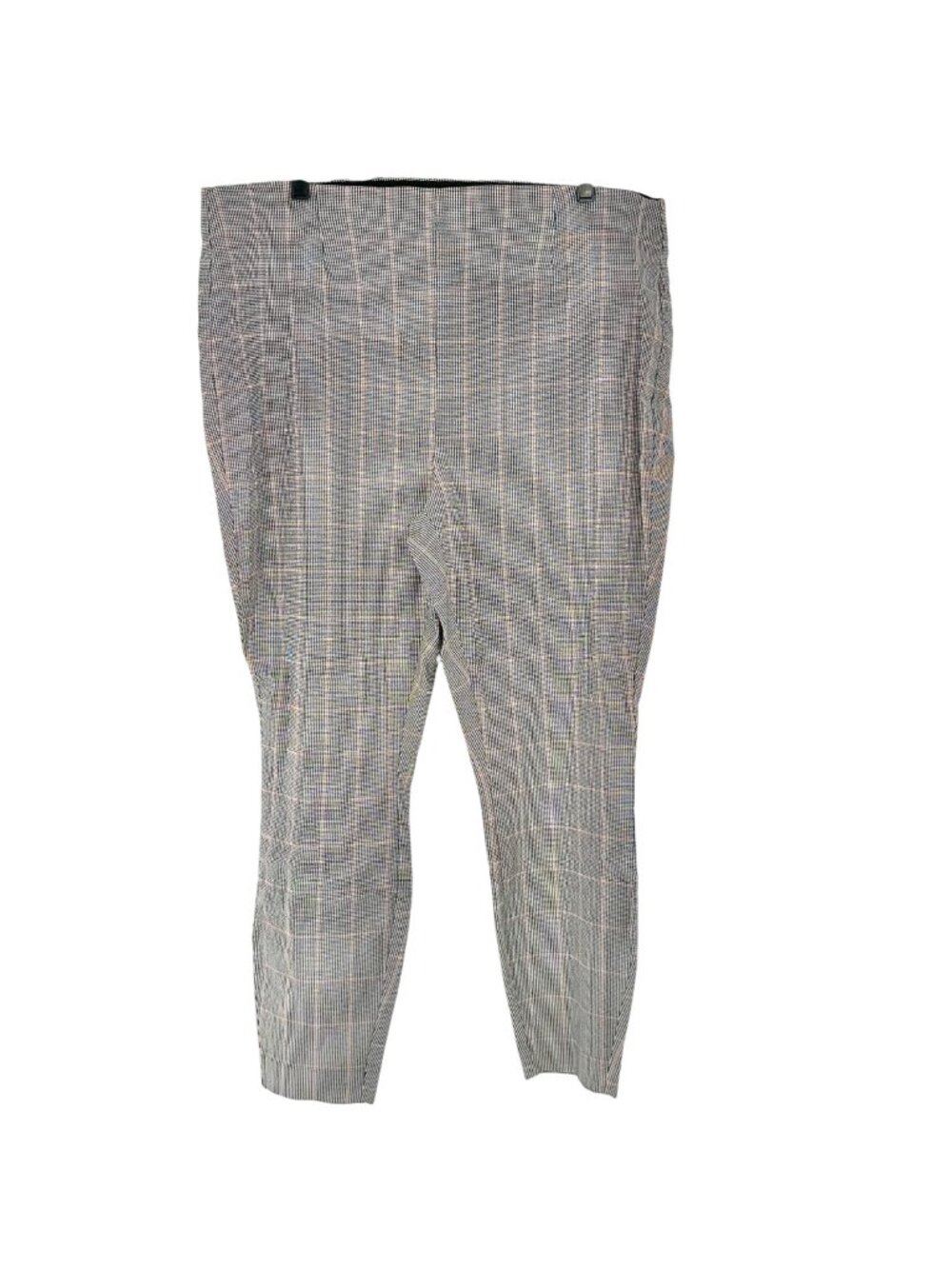EVRI Pants Womens 2X Houndstooth Plaid Pull-On Stretch Classic Timeless Design